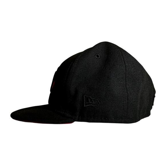 Vintage New York Yankees 1999 World Series Red Lips Cap Hat Black Size 7 3/8 MLB - Picture 3 of 6